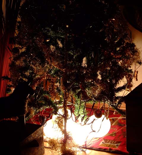 Large papier maché baubles