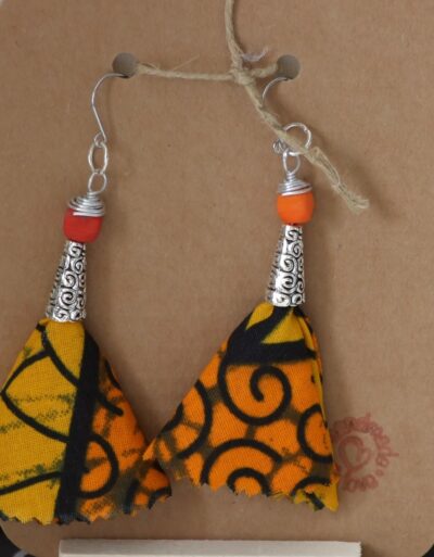 Ethnic theme Afro skirt earrings - Image 5