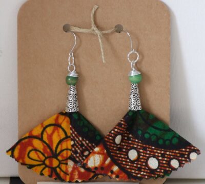 Ethnic theme Afro skirt earrings - Image 4