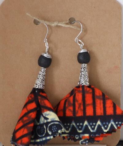 Ethnic theme Afro skirt earrings - Image 3